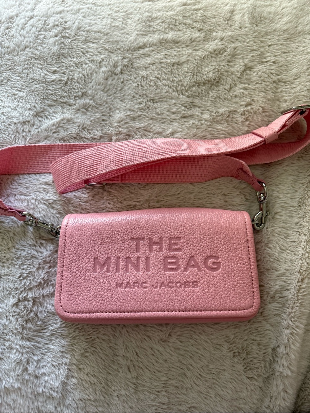 Authentic Marc Jacobs The Leather Mini Bag- Ribbon Pink